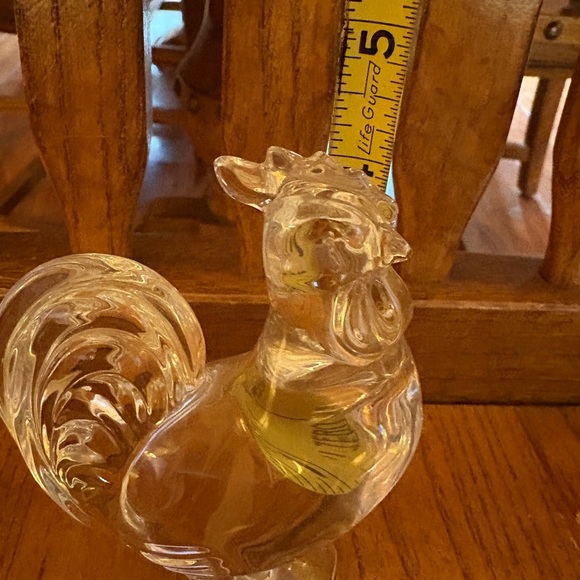 Baccarat France Crystal Rooster Figurine – 4” Zodiac Animal – Clear Signed - Picture 11 of 12